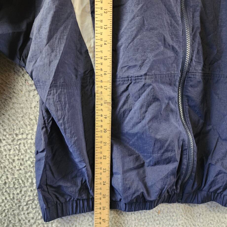 Reebok Plus Size Zip-Front Long-Sleeve Colorblocked Jacket Women's 1X 16W Navy