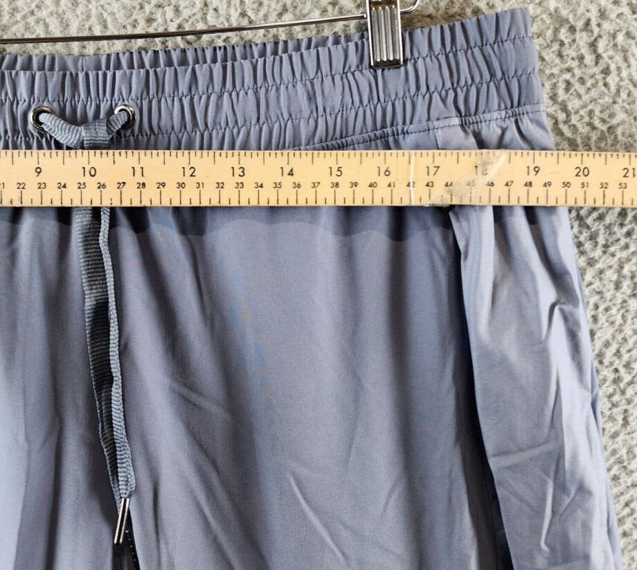 Calvin Klein Performance Ribbed Cuff Joggers Women's XXL Steel Drawstring Waist