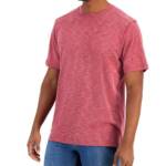Tommy Bahama Cali Beach Solid T-Shirt Men's 3XL Rose Red Crewneck Pullover +