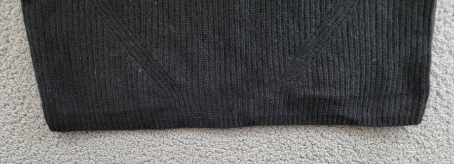C by Bloomingdale's Cashmere Funnel Neck Sweater Women's S Black Short Sleeve