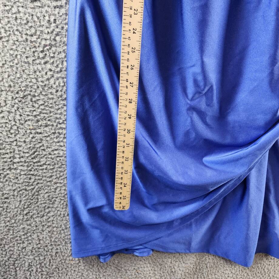 City Studio Trendy Plus Size Cold-Shoulder Satin Bodycon Dress 22W Bright Royal~