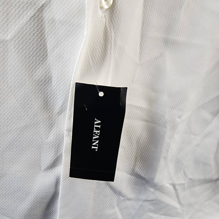 Alfani Regular Fit Travel Ready Dress Shirt Men's 32-33/16-16.5 Bright White~