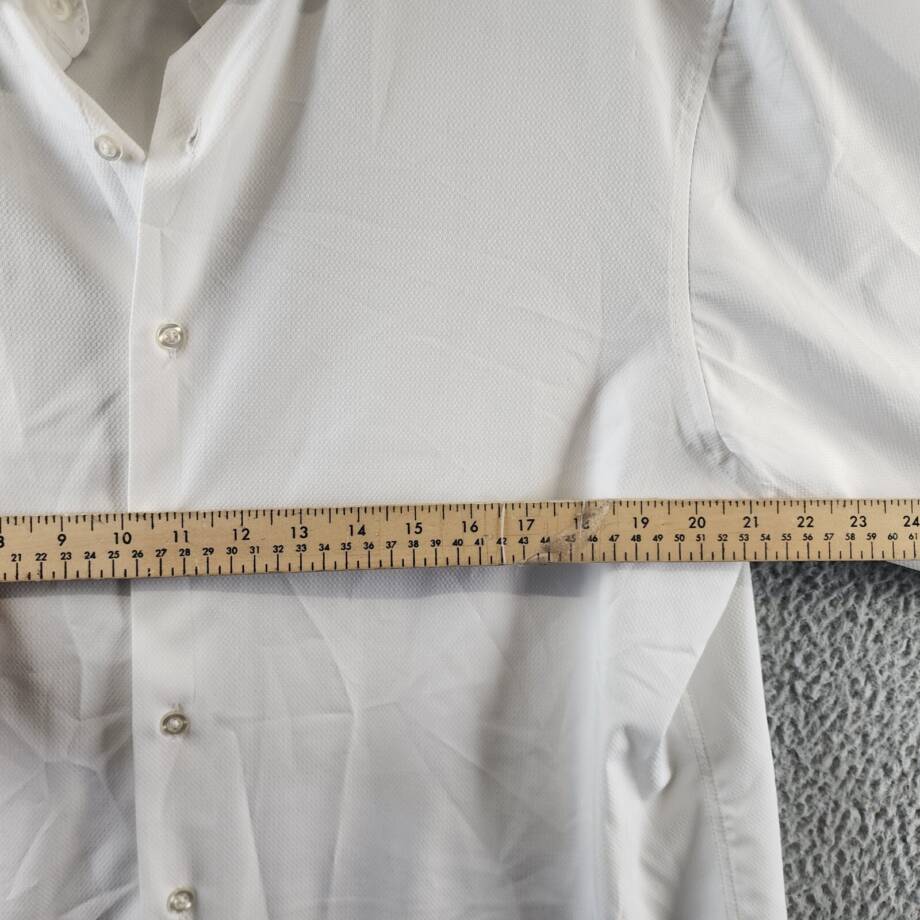 Alfani Regular Fit Travel Ready Dress Shirt Men's 32-33/16-16.5 Bright White~