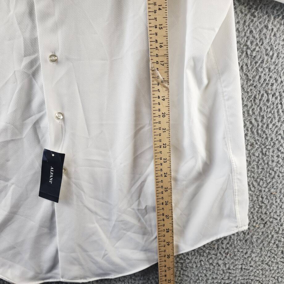 Alfani Regular Fit Travel Ready Dress Shirt Men's 32-33/16-16.5 Bright White~