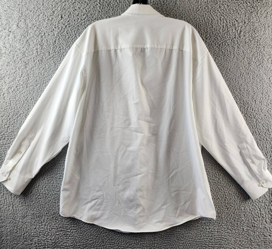 Alfani Regular Fit Travel Ready Dress Shirt Men's 32-33/16-16.5 Bright White~