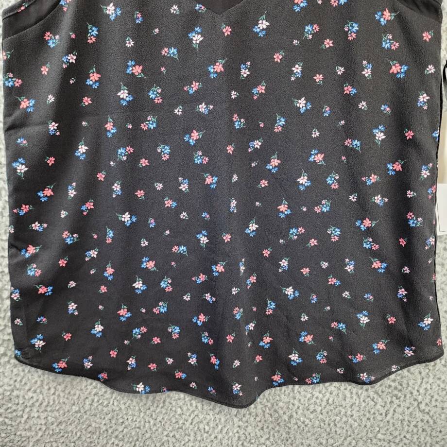 1.State Mari Chiffon Trim V Neck Camisole Top Women's S Multicolor Sleeveless~