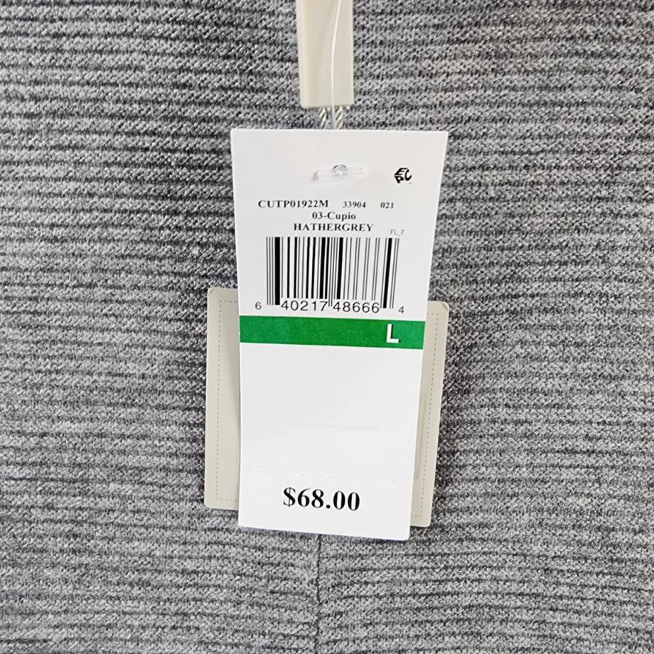 Cupio Mock Neck Knit Pullover Sweater Women's L Heather Grey Pullover Style L/S