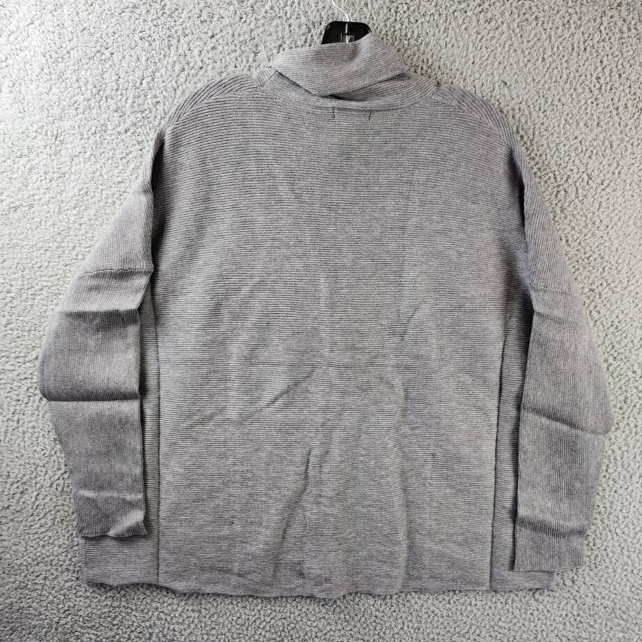 Cupio Mock Neck Knit Pullover Sweater Women's L Heather Grey Pullover Style L/S