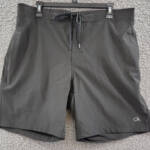 Calvin Klein Standard UV Protected Quick Dry Swim Trunk Men's L Black Drawstring