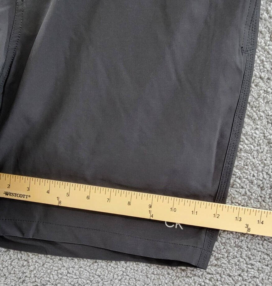 Calvin Klein Standard UV Protected Quick Dry Swim Trunk Men's L Black Drawstring