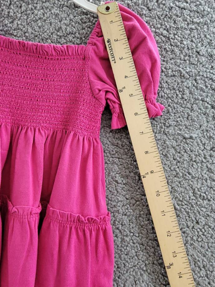 Polo Ralph Lauren Smocked Jersey Dress Little Girls 2 College Pink Square Neck
