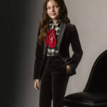 Polo Ralph Lauren Plaid Flannel Western Button Shirt Big Girls 10 Cream/Black