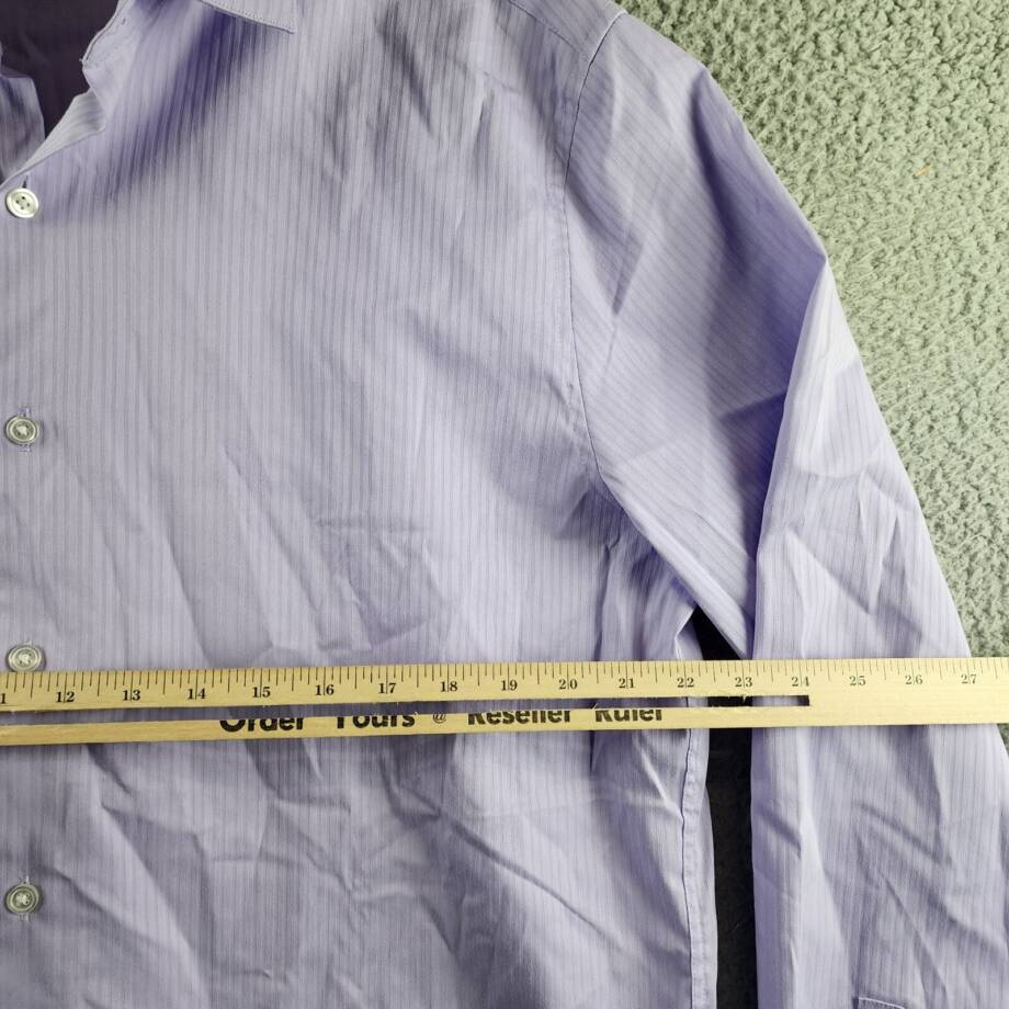 Kenneth Cole Reaction Techni-Cole Slim Fit Flex Dress Shirt Men's XL 36/37 17