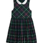 Polo Ralph Lauren Plaid Ponte Dress Big Girls XL (16) Multi Button Back Closure