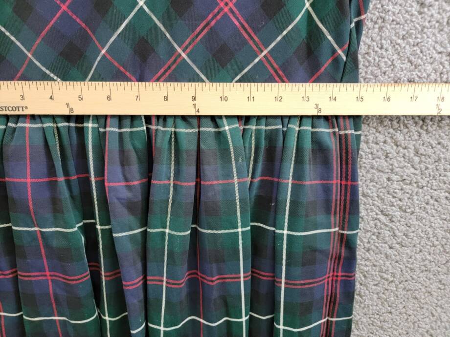 Polo Ralph Lauren Plaid Ponte Dress Big Girls XL (16) Multi Button Back Closure