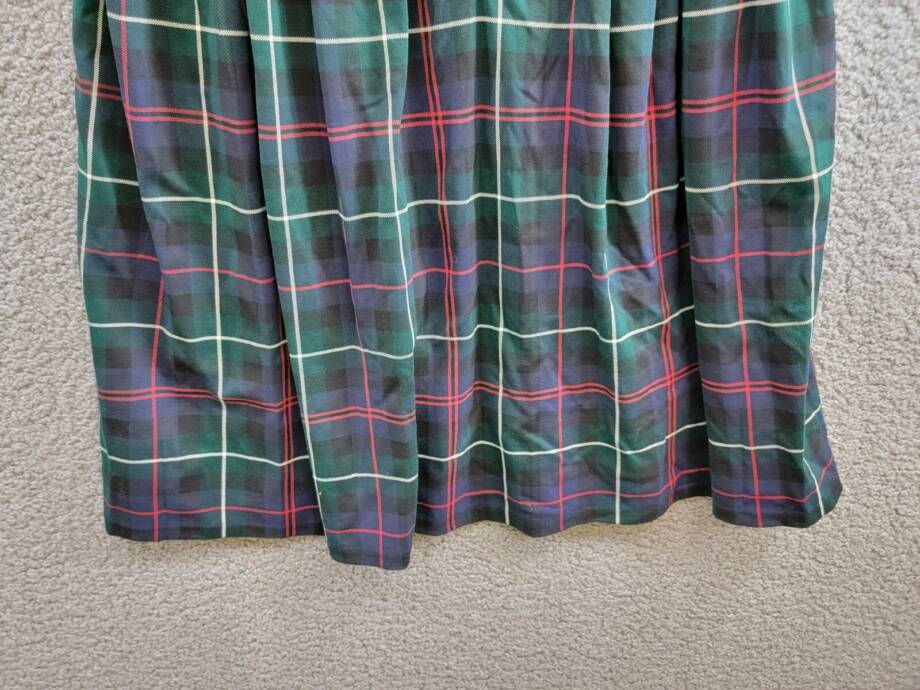 Polo Ralph Lauren Plaid Ponte Dress Big Girls XL (16) Multi Button Back Closure