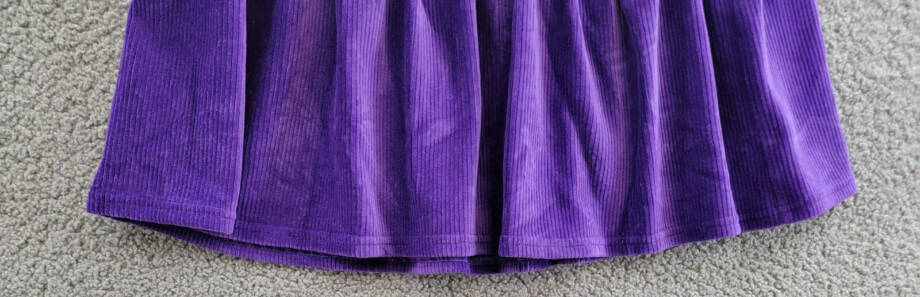 Polo Ralph Lauren Tiered Corduroy Skirt Big Girls L 12-14 Opulent Purple Pull On