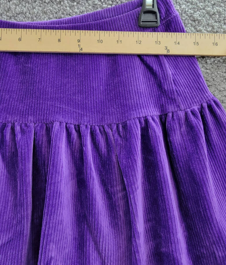 Polo Ralph Lauren Tiered Corduroy Skirt Big Girls L 12-14 Opulent Purple Pull On