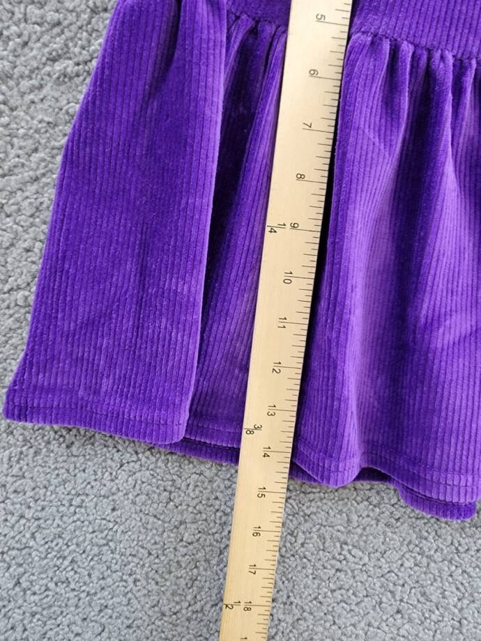 Polo Ralph Lauren Tiered Corduroy Skirt Big Girls L 12-14 Opulent Purple Pull On