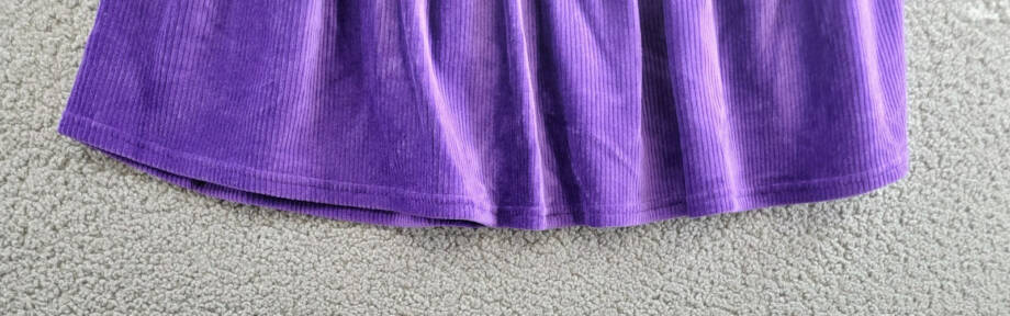 Polo Ralph Lauren Tiered Corduroy Skirt Big Girls L 12-14 Opulent Purple Pull On