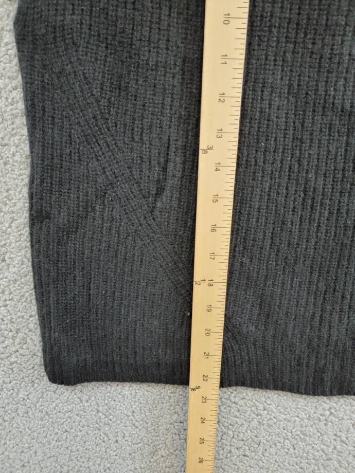 C by Bloomingdale's Cashmere Funnel Neck Sweater Women's S Black Short Sleeve