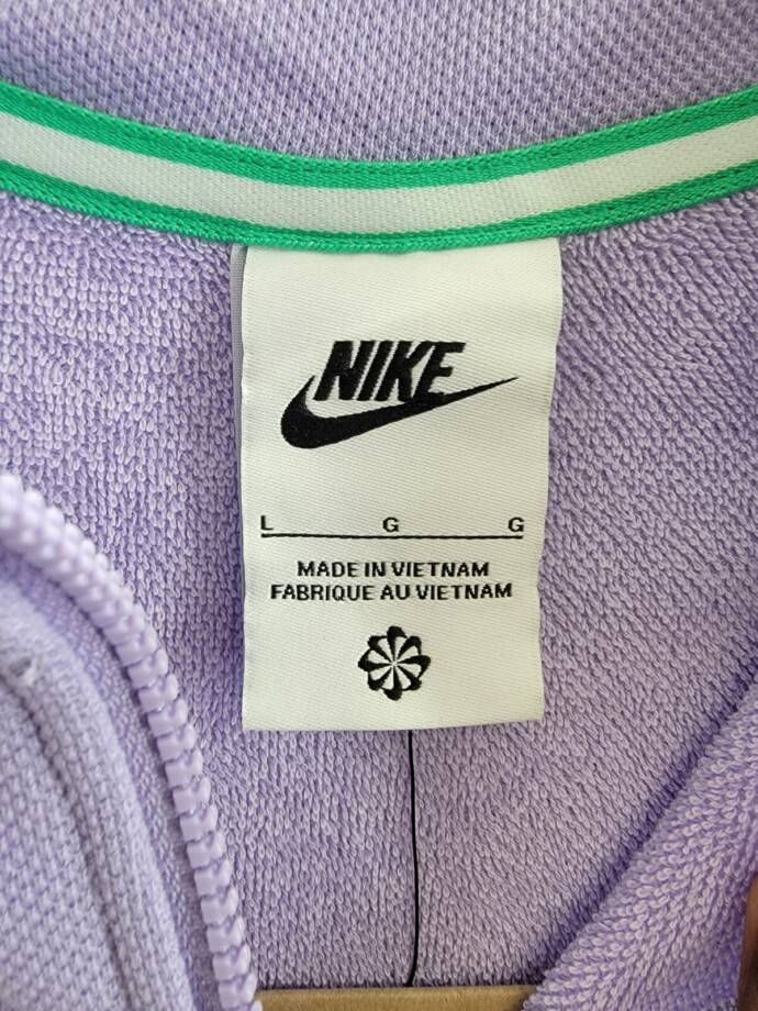 Nike Sportswear Mock-Neck Sleeveless Dress Big Girls L Light Purple Quarter Zip