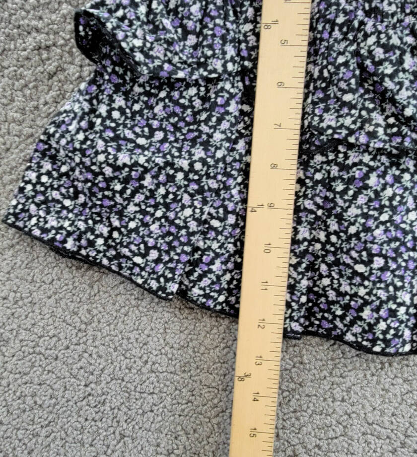 KatieJnyc Brooke Floral Print Skirt Girls' S Black Multi Smocked Elastic Waist