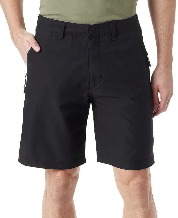 Bass Outdoor Traveler Tech Commuter Shorts Men's 42 Caviar High Rise Zip/Button