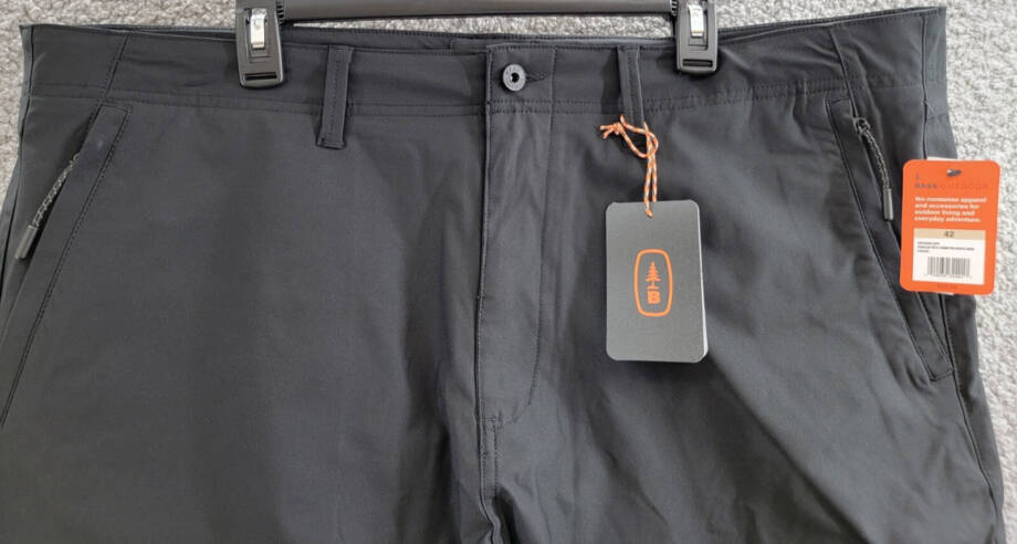 Bass Outdoor Traveler Tech Commuter Shorts Men's 42 Caviar High Rise Zip/Button