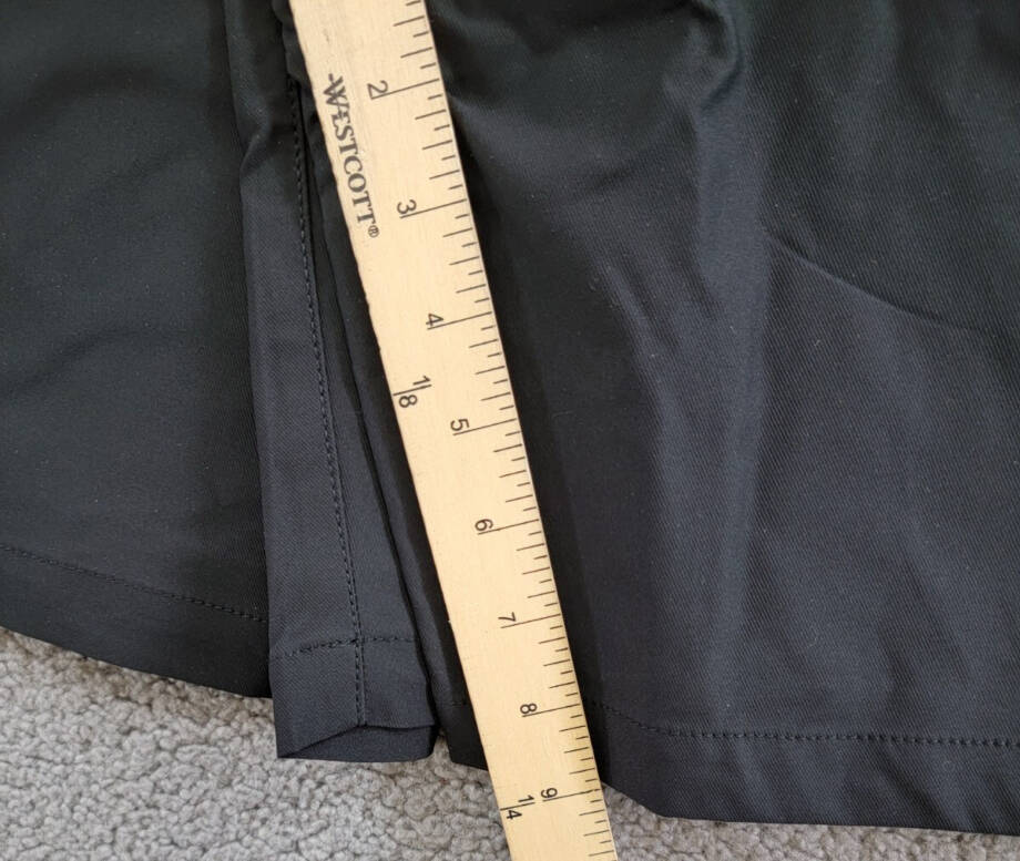 Bass Outdoor Traveler Tech Commuter Shorts Men's 42 Caviar High Rise Zip/Button