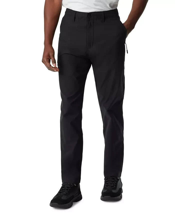 Bass Outdoor Straight-Fit Traveler Pants Men's 32 Caviar Button Zip Closure