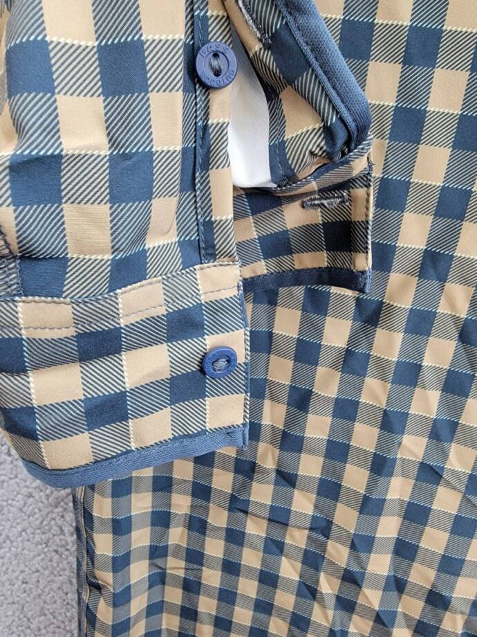 BASS OUTDOOR Cool Plaid Long-Sleeve Shirt Mens S Kelp Small Buffalo Patch Pocket