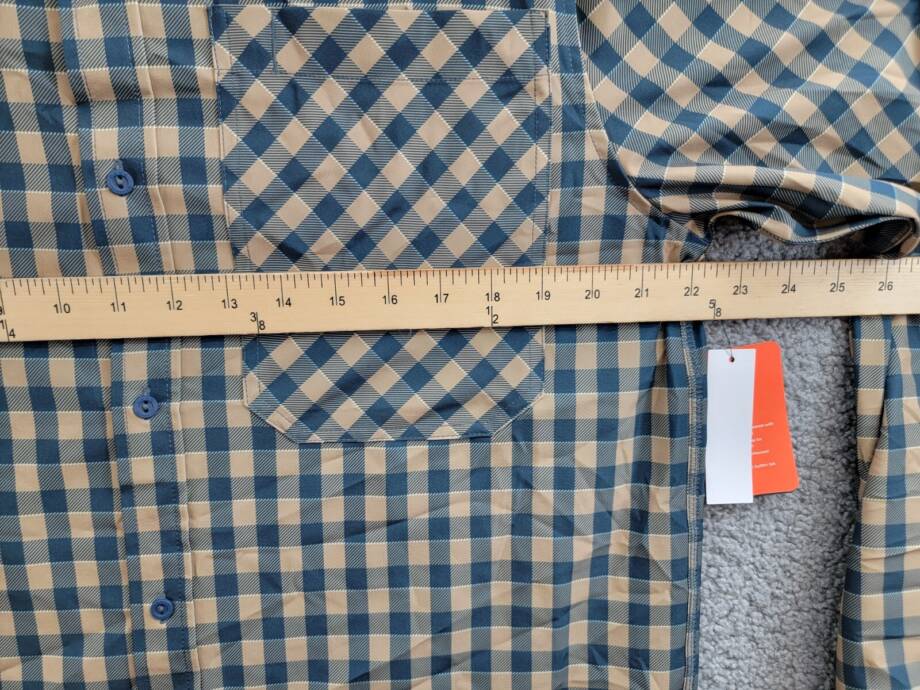 Bass Outdoor Cool Plaid Long-Sleeve Shirt Men's L Kelp Small Buffalo Collared