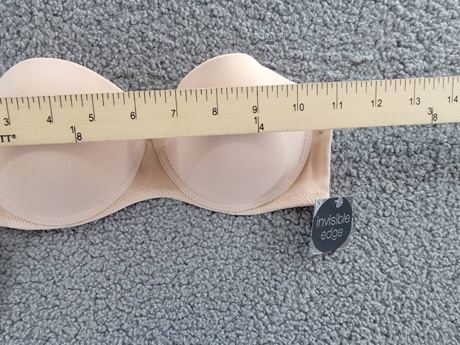 Sophie B. Strapless Underwired Bra Women's 34B Nude Solid Hook & Eye Closure