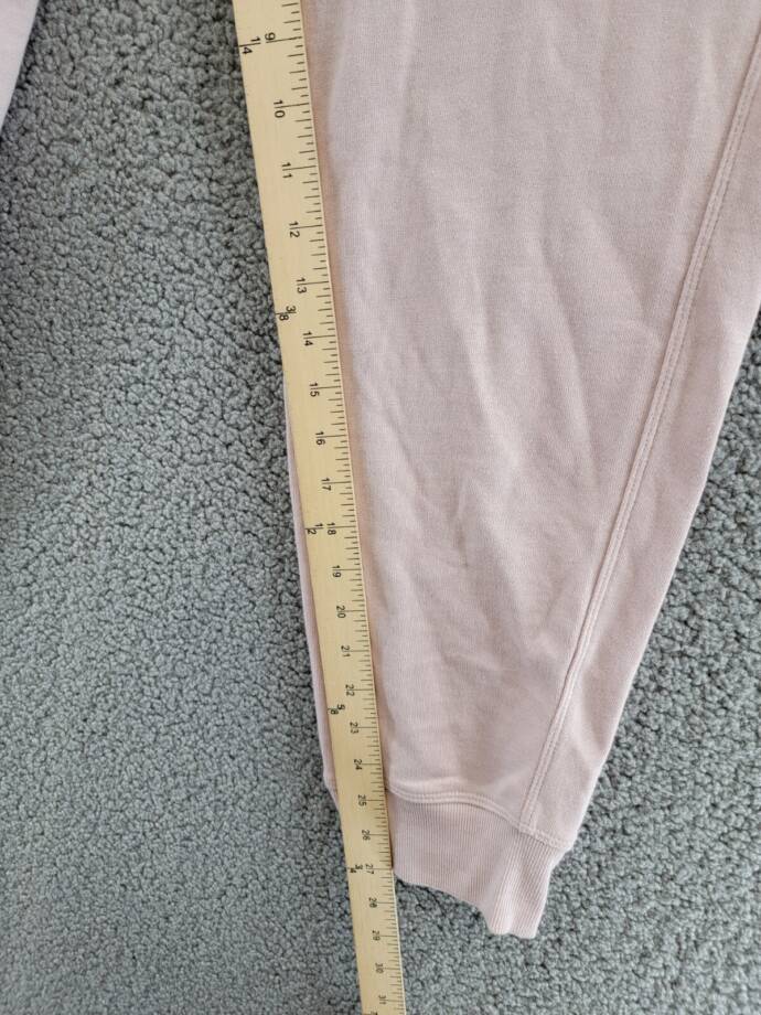 Calvin Klein Performance French Terry Jogger Pants Women's XL Light Pink Pull On