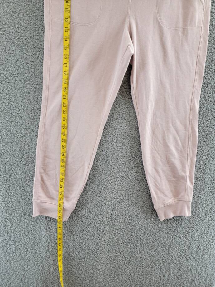 Calvin Klein Performance French Terry Jogger Pants Women's XL Light Pink Pull On