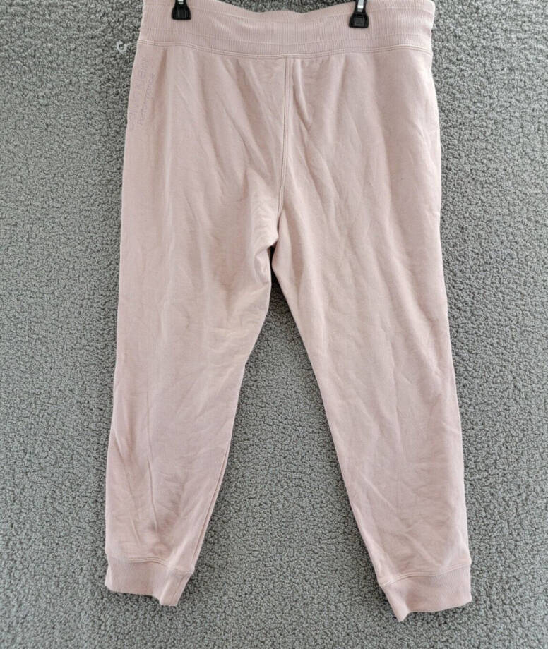 Calvin Klein Performance French Terry Jogger Pants Women's XL Light Pink Pull On