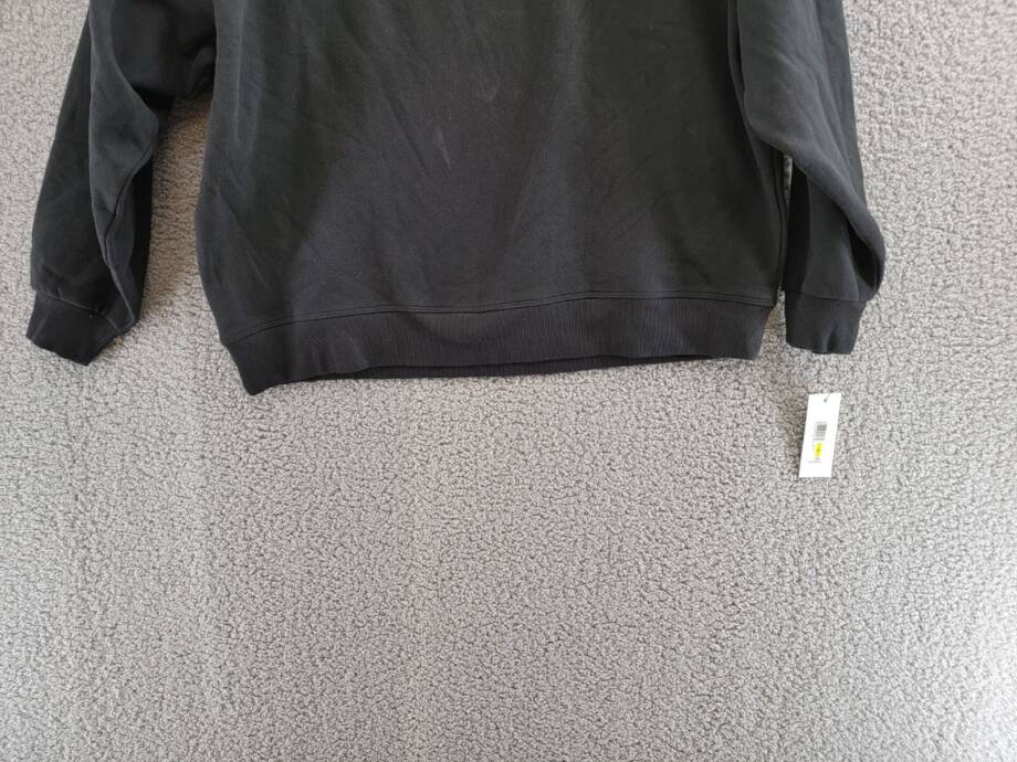 Calvin Klein Oversized Logo Crewneck Sweatshirt Women's M Black Pullover L/S