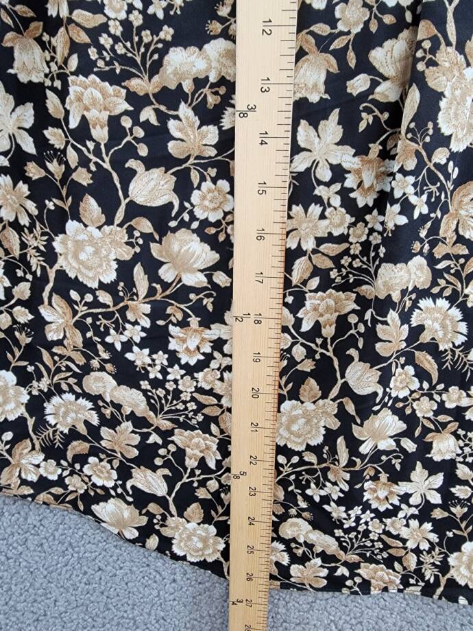 Vince Camuto Floral-Print Flutter-Sleeve Top Women's M Multi V-Neck Pullover