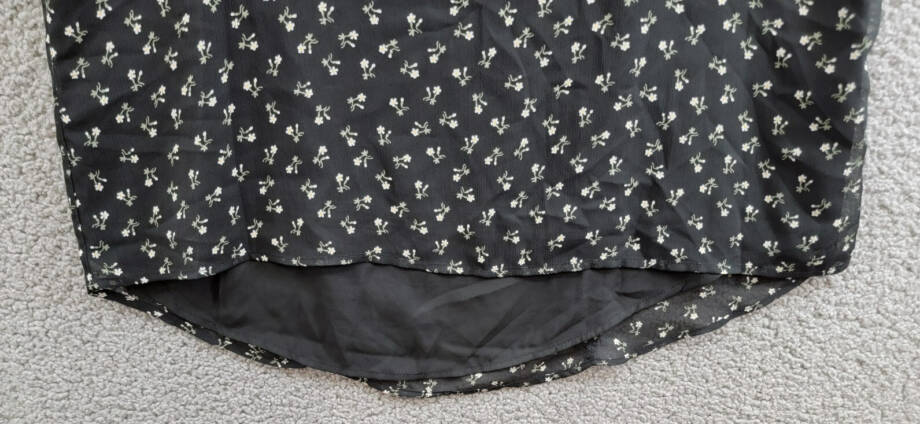 Vince Camuto Floral Crewneck Keyhole-Back Tank Top Women's S Rich Black Pullover