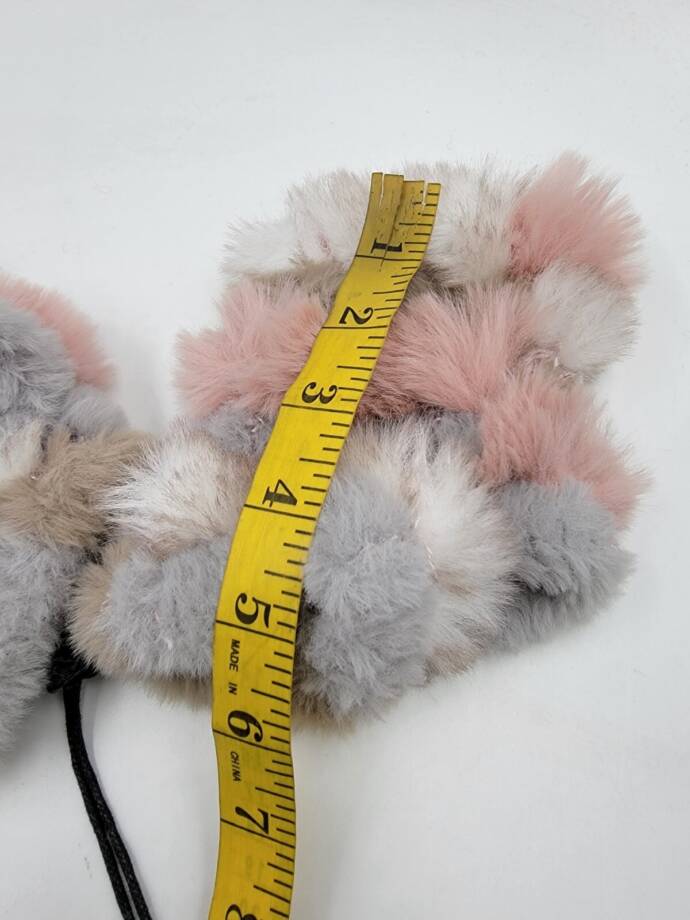 Jocelyn Faux Fur Mandy Fingerless Mittens Women's One Size Pastel Multi