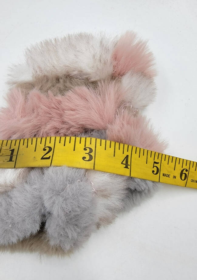 Jocelyn Faux Fur Mandy Fingerless Mittens Women's One Size Pastel Multi