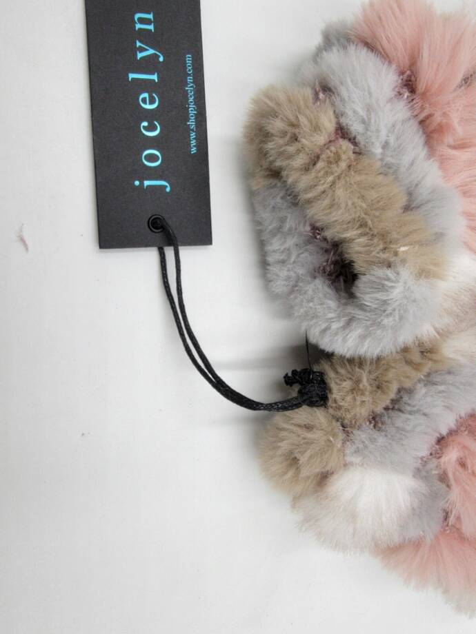 Jocelyn Faux Fur Mandy Fingerless Mittens Women's One Size Pastel Multi