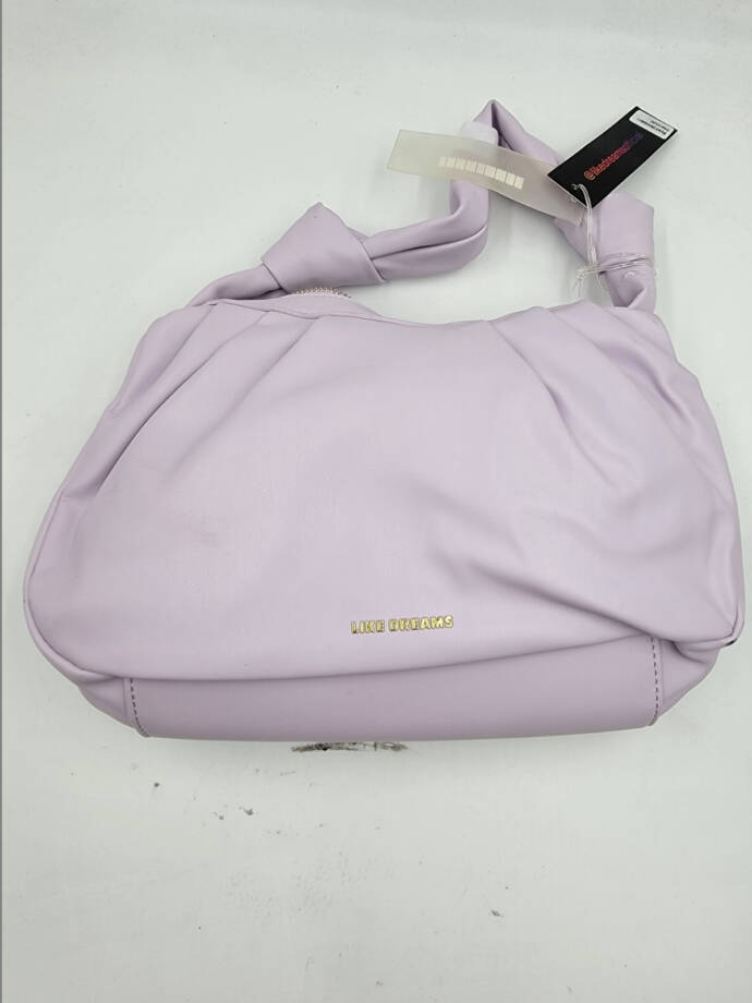 Like Dreams Top Handle Bag Women's Lilac Solid Inner Pockets Zip Closure