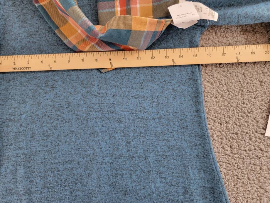 Bonnie Jean Quarter Double Bell Sleeve Knit Dress with Scarf Set Girls 14 Blue~