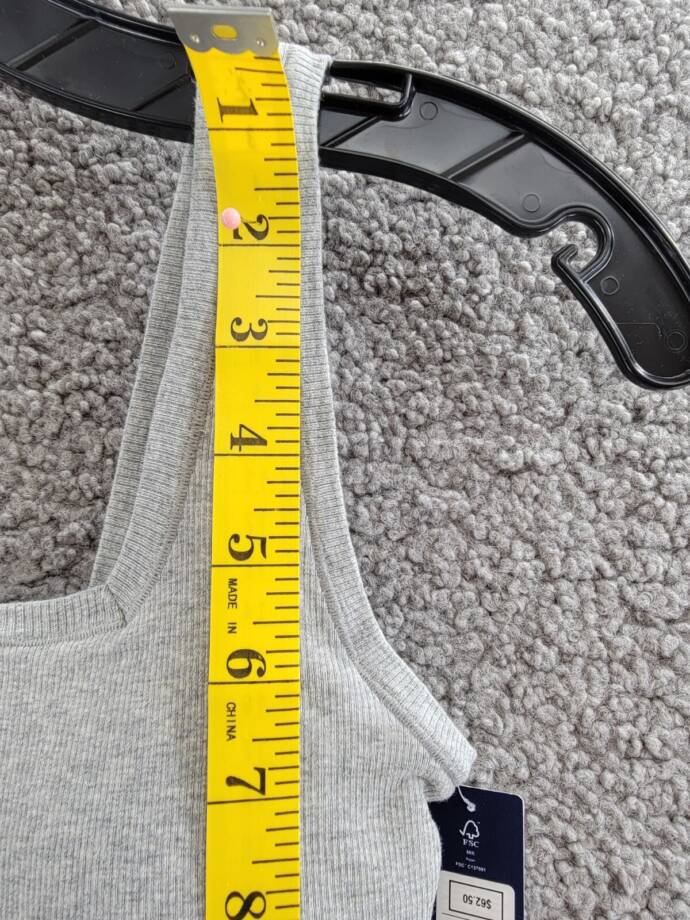 Gap GapBody Logo Comfort Thong Bodysuit Women's S Heather Gray Removable Cups