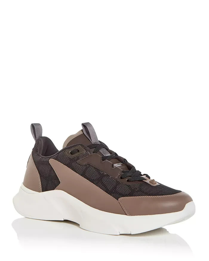 Valentino Garavani Low Top Sneakers Men's 42/9US Khaki Multi Round Toe Lace Up