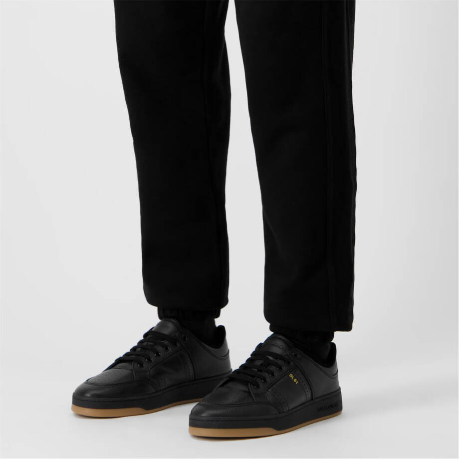Saint Laurent SL/61 Low Top Sneakers Men's 42.5/9.5US Black Round Toe Lace Up