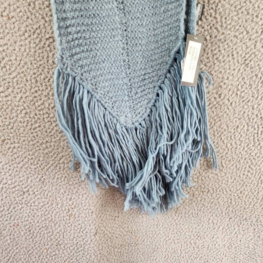 Marcus Adler Ultra Soft Fringe-Trim Winter Scarf Women's One Size Blue