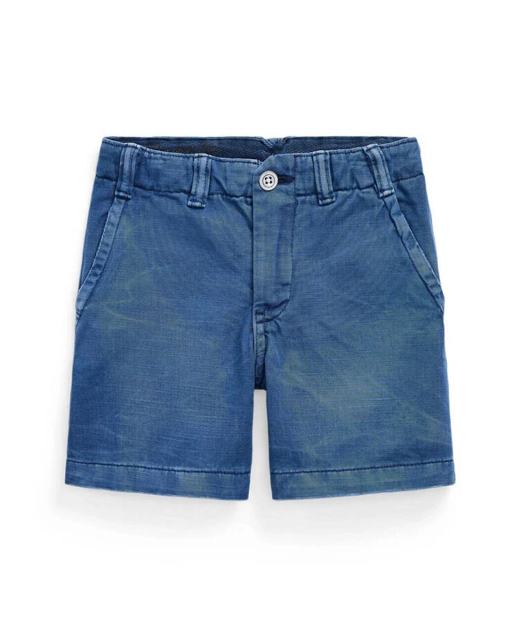 Polo Ralph Lauren Cotton Twill Short Toddler Boy's 2 Old Royal Zip Closure